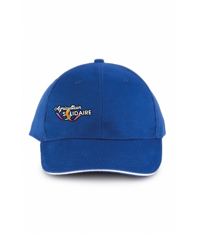 ORLANDO - CASQUETTE BLEU ROYAL ET BLANC