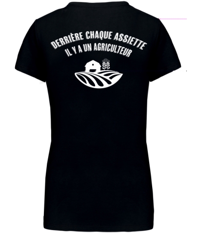 T-Shirt Femme - DERRIERE CHAQUE ASSIETTE...