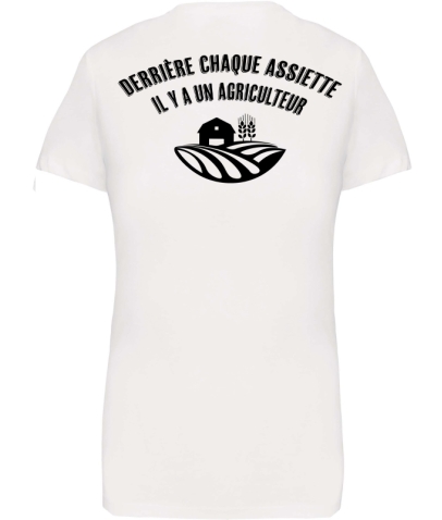 T-Shirt Femme - DERRIERE CHAQUE ASSIETTE...