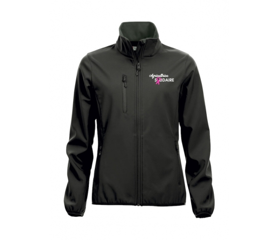 BASIC SOFTSHELL JACKET LADIES - BLACK