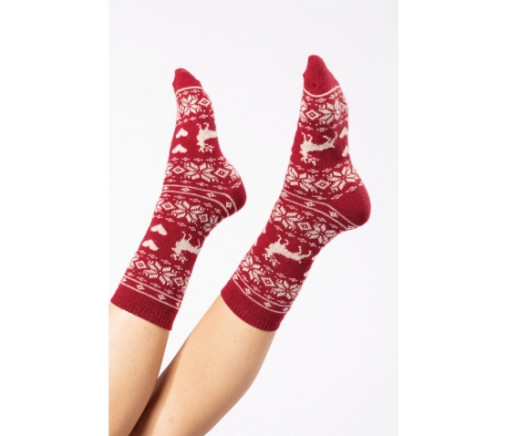 Chaussettes d'hiver-Rouge