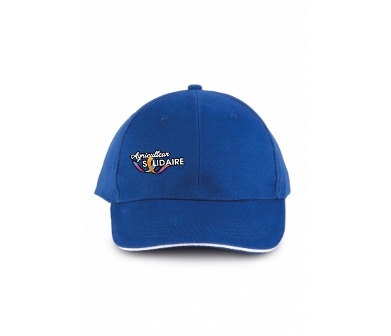 ORLANDO - CASQUETTE BLEU ROYAL ET BLANC