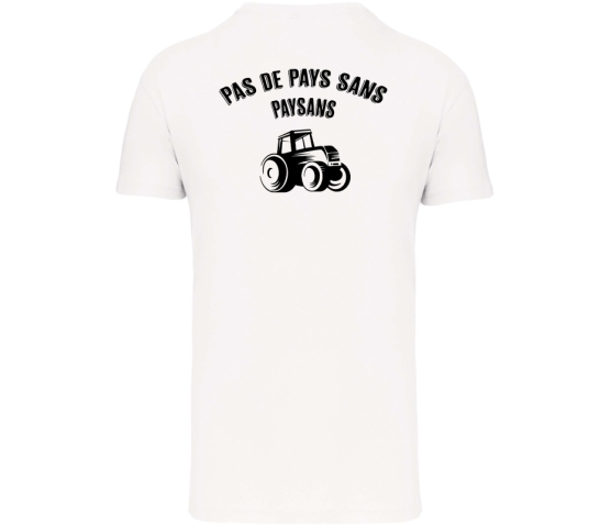 T-Shirt Homme - PAS DE PAYS SANS PAYSANS-Blanc