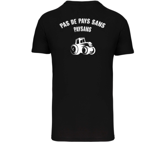 T-Shirt Homme - PAS DE PAYS SANS PAYSANS-Noir