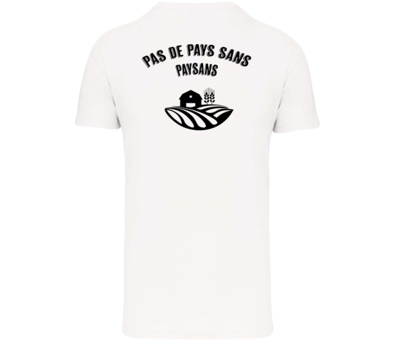 T-Shirt Homme - PAS DE PAYS SANS PAYSANS-Blanc