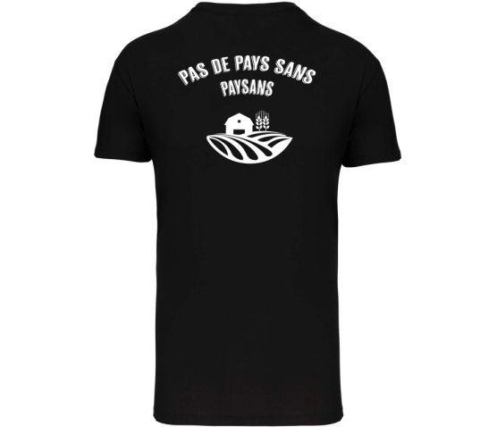 T-Shirt Homme - PAS DE PAYS SANS PAYSANS-Noir