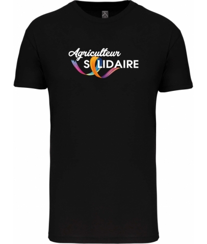 T-SHIRT COL ROND MANCHES COURTES HOMME - BLACK