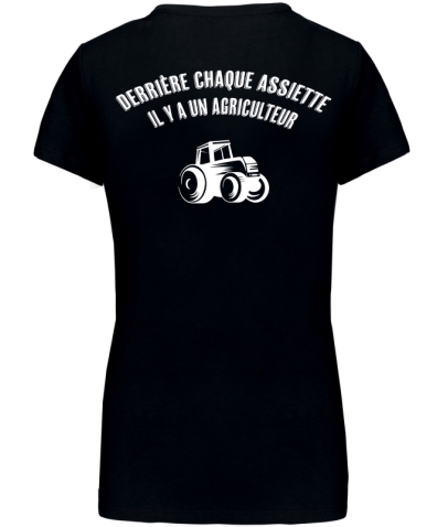 T-Shirt Femme - DERRIERE CHAQUE ASSIETTE...