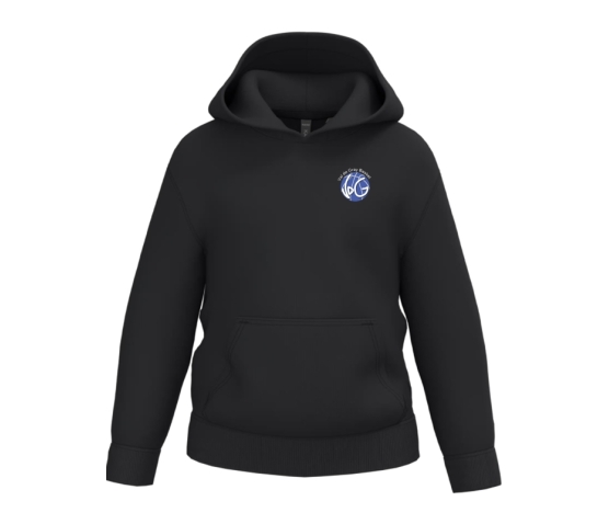 Sweat à capuche ENFANT - Marquage coeur-Noir