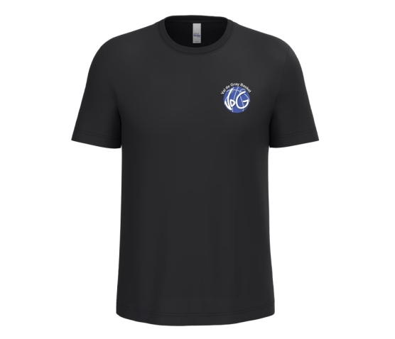 T-shirt ADULTE - logo club coeur + perso dos-Noir