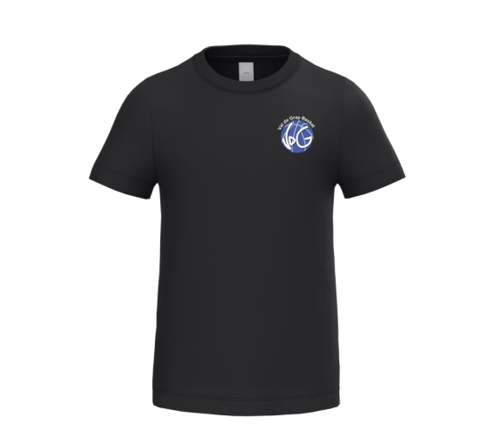 T-shirt ENFANT - logo coeur + perso dos-Noir