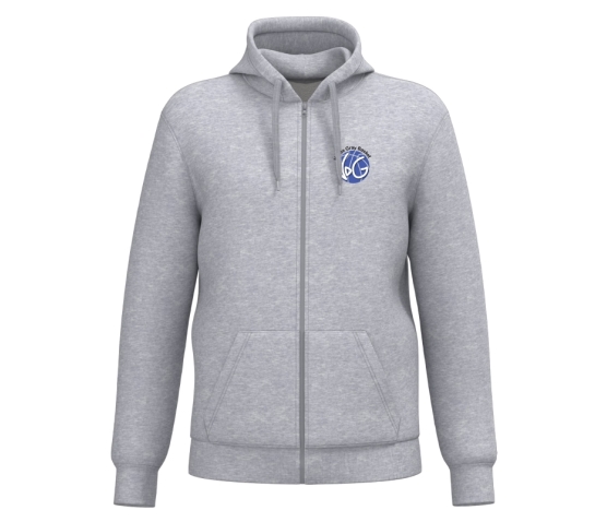 Veste ADULTE - logo club coeur + dos-Gris