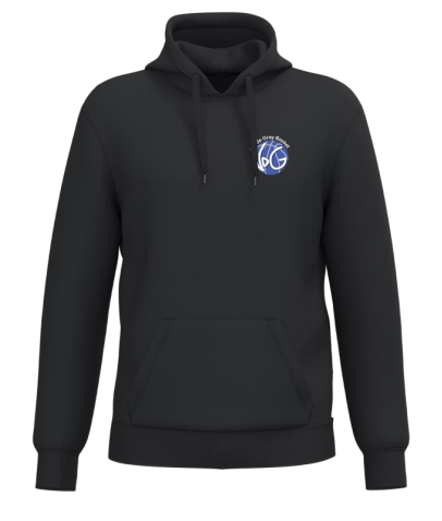 Sweat à capuche ADULTE logo club coeur + dos