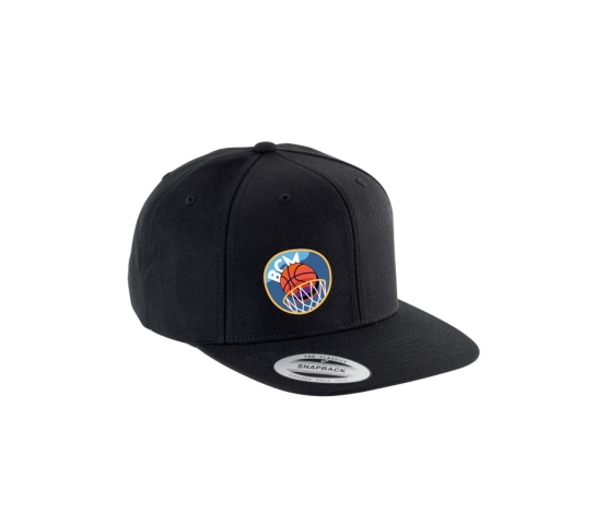 Casquette visière plate - BCM Matour - Noir