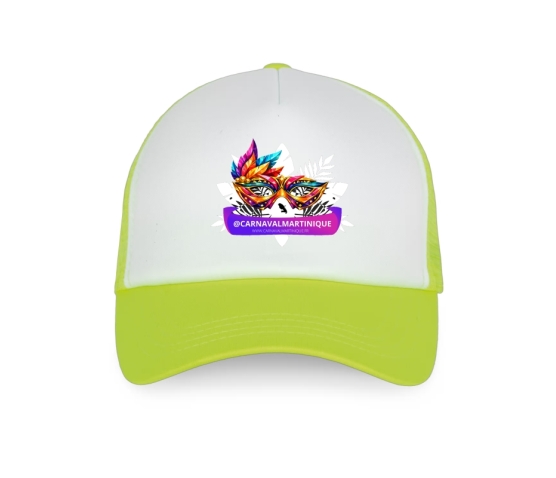 CASQUETTE - CARNAVALMARTINIQUE-Noir Citron Vert