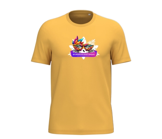 TEE-SHIRT - CARNAVALMARTINIQUE-Jaune