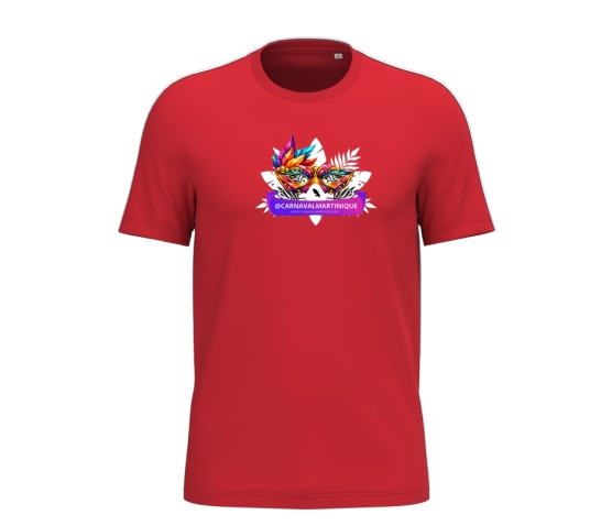 TEE-SHIRT - CARNAVALMARTINIQUE-Rouge