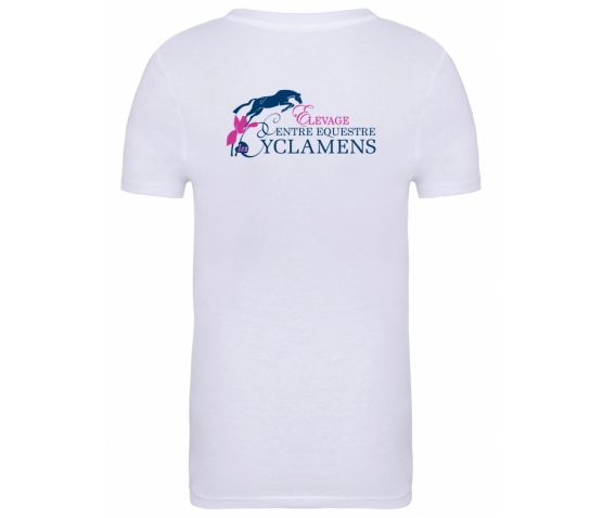 Tee-Shirt - Enfant - Les Cyclamens-Blanc