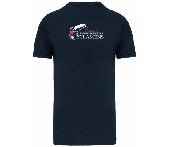 Tee-Shirt - Homme - Les Cyclamens-Bleu Marine