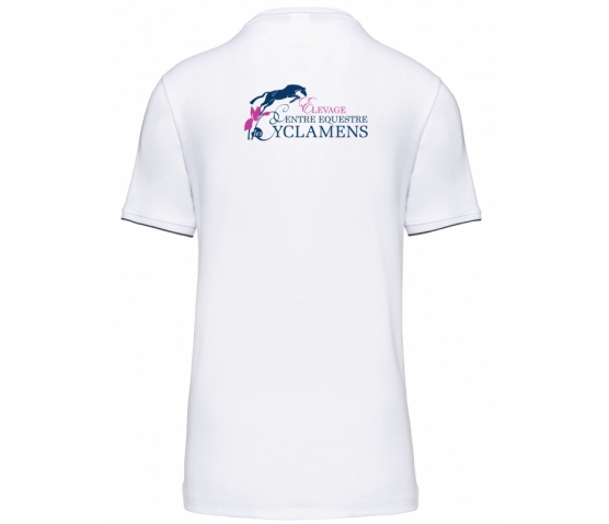 Tee-Shirt - Homme - Les Cyclamens-Blanc