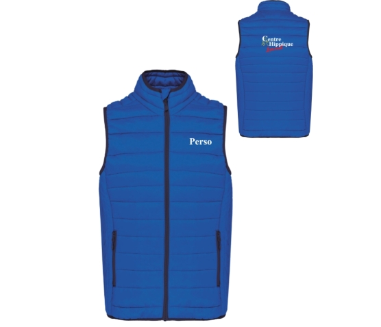 Doudoune sans manches - Homme - Centre Équestre Luxeuil avec personnalisation cœur