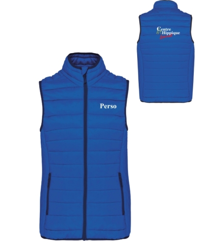 Doudoune sans manches - Femme - Centre Équestre Luxeuil avec personnalisation cœur