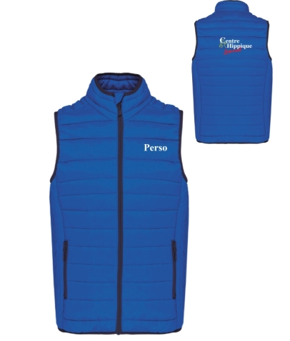 Doudoune sans manches - Homme - Centre Équestre Luxeuil avec personnalisation cœur