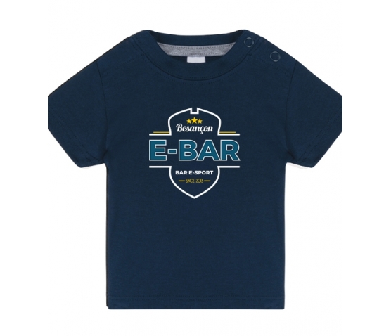 Tee-Shirt - E-Bar - Bébé-Bleu Marine