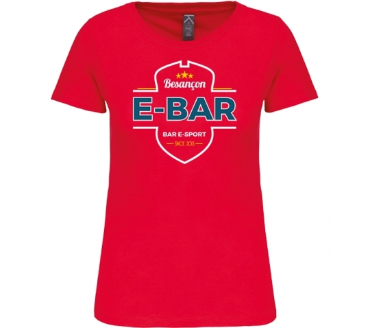 Tee-shirt - E-Bar Classics - Femme-Rouge