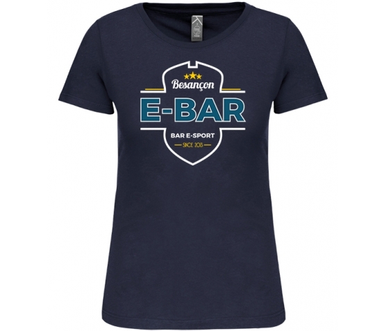 Tee-shirt - E-Bar Classics - Femme-Bleu Marine