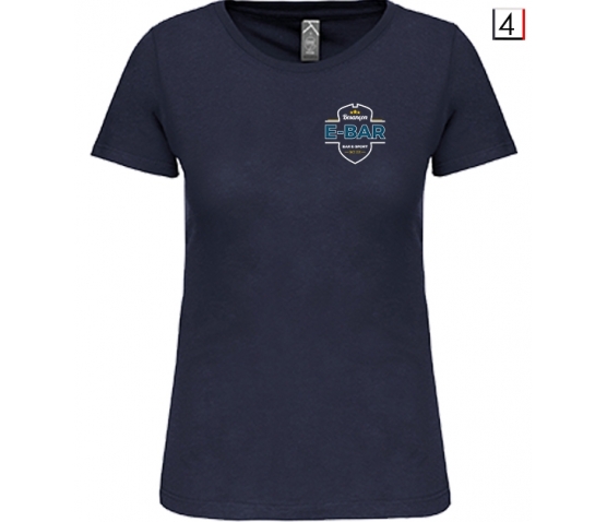 Tee-shirt - E-Bar Classics - Femme-Bleu Marine