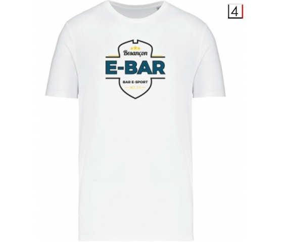 Tee-shirt - E-Bar Classics - Homme-Blanc