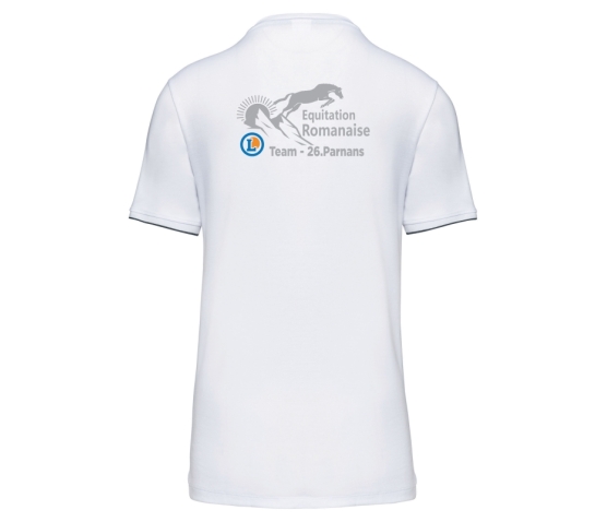 Tee-Shirt - Homme - Equitation Romanaise-Blanc