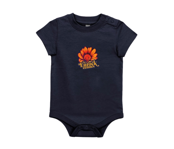 BODY - EUROCKÉENNES - FLEURS-Bleu Marine
