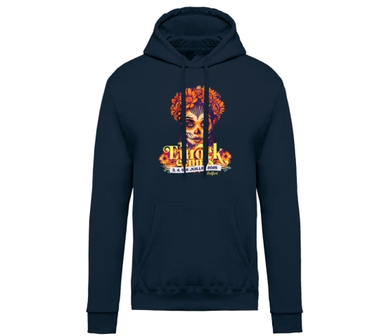 SWEAT À CAPUCHE - UNISEXE - EUROCKÉENNES - CATRINA-Bleu Marine