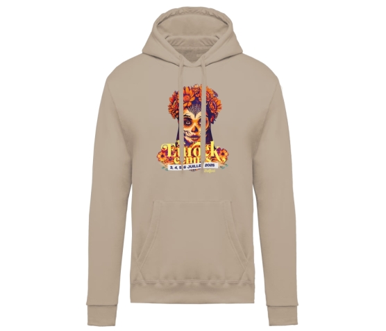 SWEAT À CAPUCHE - UNISEXE - EUROCKÉENNES - CATRINA-Beige