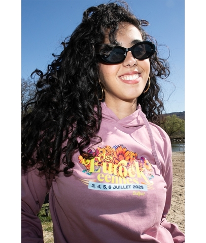 SWEAT À CAPUCHE - UNISEXE - EUROCKÉENNES - FLEURS