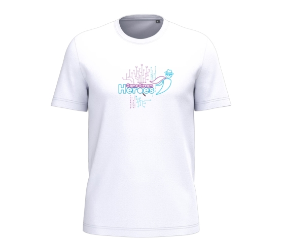 Tee-Shirt - Game Stream Heroes-Blanc