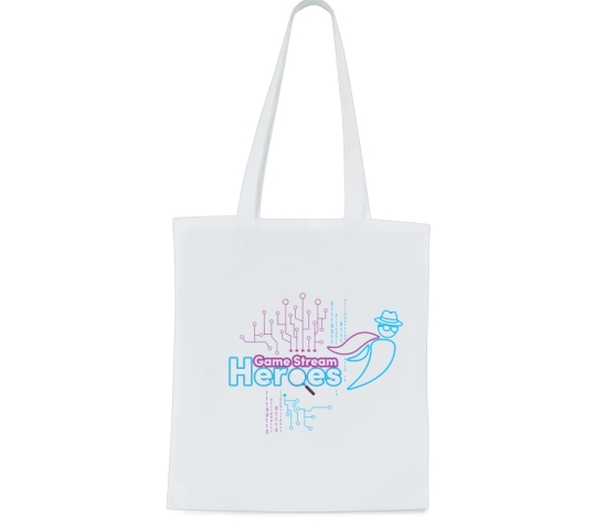 Totebag - Game Stream Heroes-Blanc