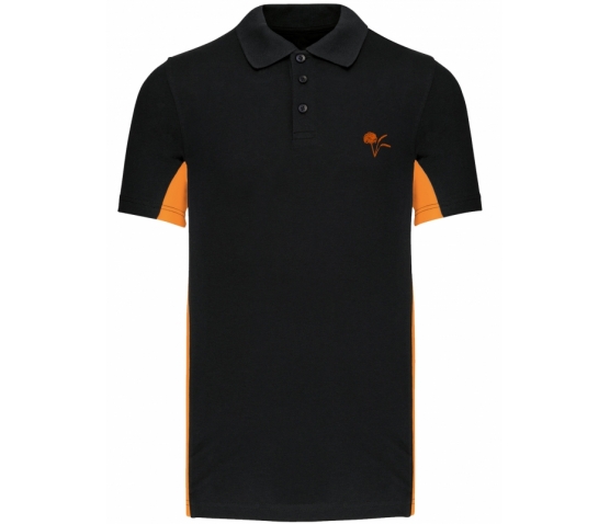 Polo brodé - Homme - Gilles VK - Noir