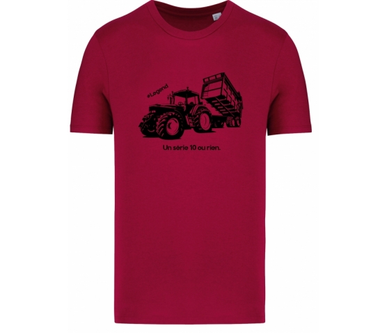 Tee-Shirt - Unisexe - Un série 10 ou rien - Rouge-Noir