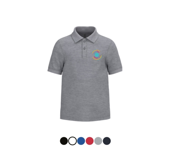 Polo Enfant - HandiTim-Gris Chiné