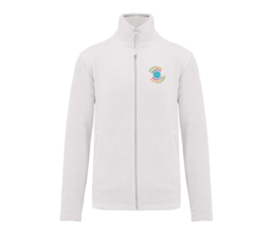 Veste polaire Adulte - HandiTim-Blanc