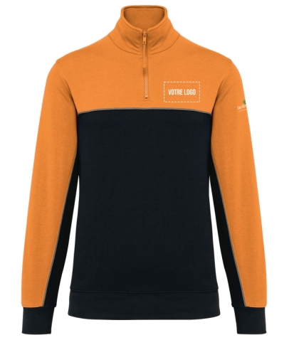 Sweat Col Zippé - Unisexe - Jardiniers S.A.P