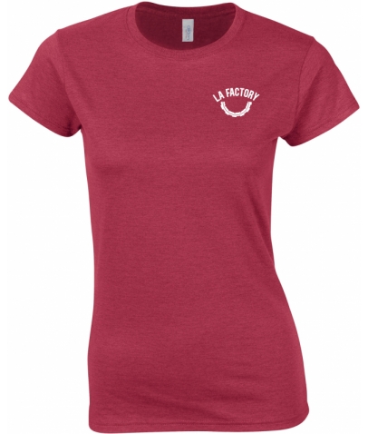 T-SHIRT FEMME SOFTSTYLE - ANTIQUE CHERRY RED
