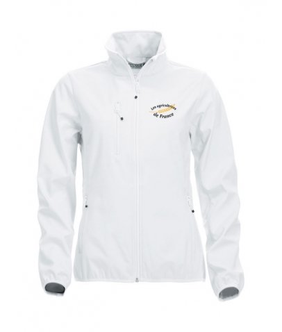 AGRICULTEURS DE FRANCE - SOFTSHELL FEMME BLANC