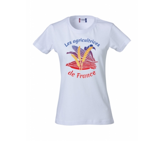 AGRICULTEURS DE FRANCE - T-SHIRT FEMME BLANC