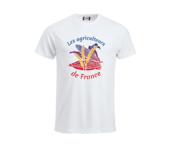 AGRICULTEURS DE FRANCE - T-SHIRT HOMME BLANC