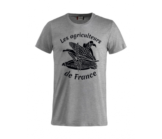 AGRICULTEURS DE FRANCE - T-SHIRT HOMME GRIS