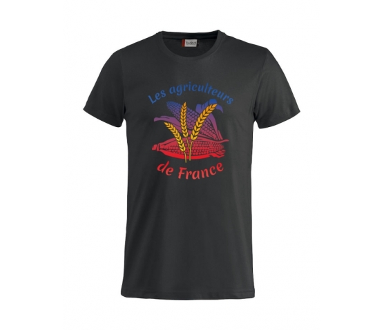 AGRICULTEURS DE FRANCE - T-SHIRT HOMME NOIR